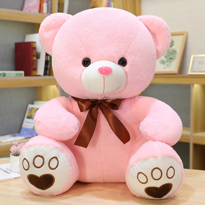 High Quality 35/50/60CM 5 Colors Lovely Bow-Knot Teddy Bear Doll Stuffed Animal Bear Plush Toys Lovers Girls Birthday Baby Gift