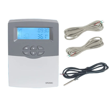 Solar Water Heater Controller SR208C Wi-Fi App For Solar System Load Tank Heating Tube Collector Cooling Shutdown