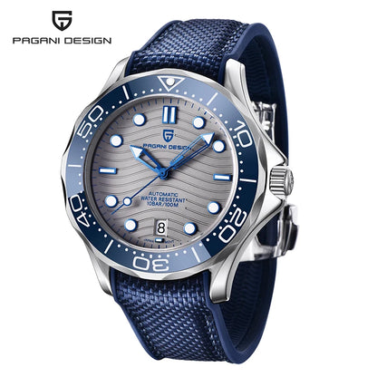 2025 New PAGANI DESIGN Diving Mens Watches Gold Luxury Automatic Watch For Men Mechanical Wristwatches AR Sapphire Ceramic Bezel