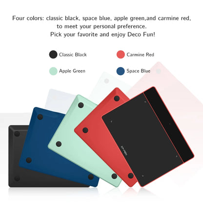XPPen Deco Fun XS Graphic Tablet 8192 levels Tilt Digital Drawing Tablet 266RPS Support Android Mac Linux Windows Chrome