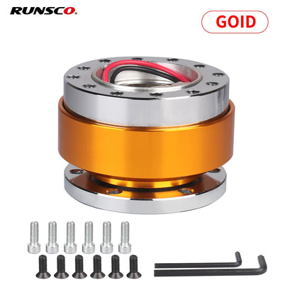 Universal Car Tuning Steering Wheel Quick Release Hub Adapter Snap Off Boss Kit Auto Accessories