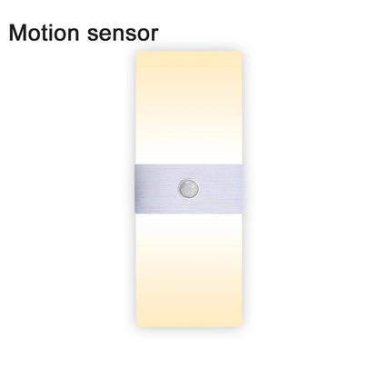 LED Wall Light PIR Motion Sensor Night Wall Lamp Bedroom Bedside Light Living Room Balcony Aisle Corridor Decoration Lighting