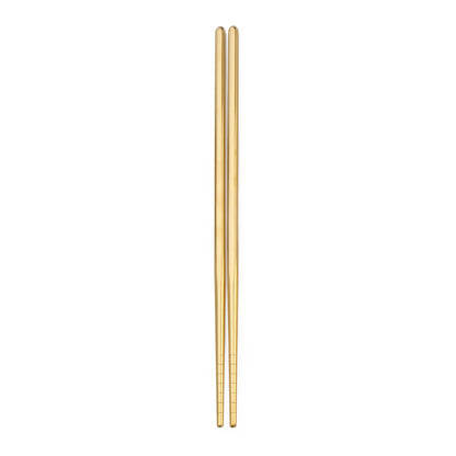 304 Stainless Steel Metal Chopsticks Tableware 1 Pair Non-Slip Chinese Chopstick Sushi Sticks Flatware Kitchen Accessories