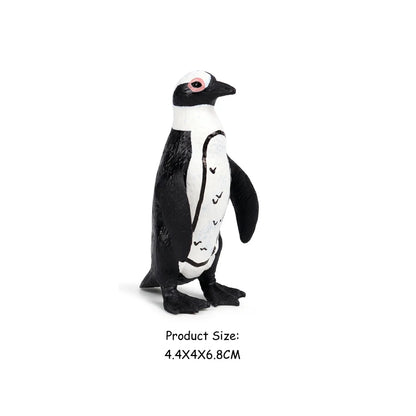 Simulation Penguin Models Figurines,Antarctic Set with Different Varieties of Penguin Cub Ocean Animal Model Cake Toppers Gift