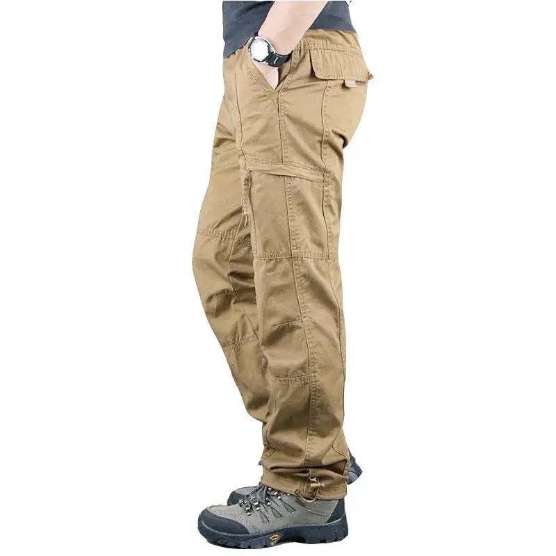 Men's Tactical Pants High Quality Cargo Pants Multi-pocket Cotton Hiking Casual Outdoor Pant Alibaba Mechanic's Pants for Man