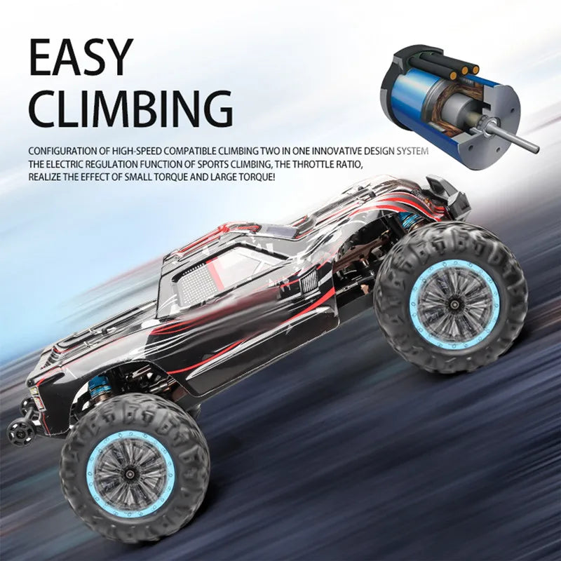 Large 90KM/H Speed Brushless RC Racing Car 2.4G RC Desert car Off Load Climbing Vehical Shock Absorber Waterproof  RC Car Gifts