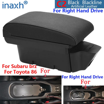 For Toyota 86 Armrest for Subaru Brz Car Armrest Box Right Hand Drive for Scion Fr-S Frs Gt86 2012-2020 Storage Box Auto Parts