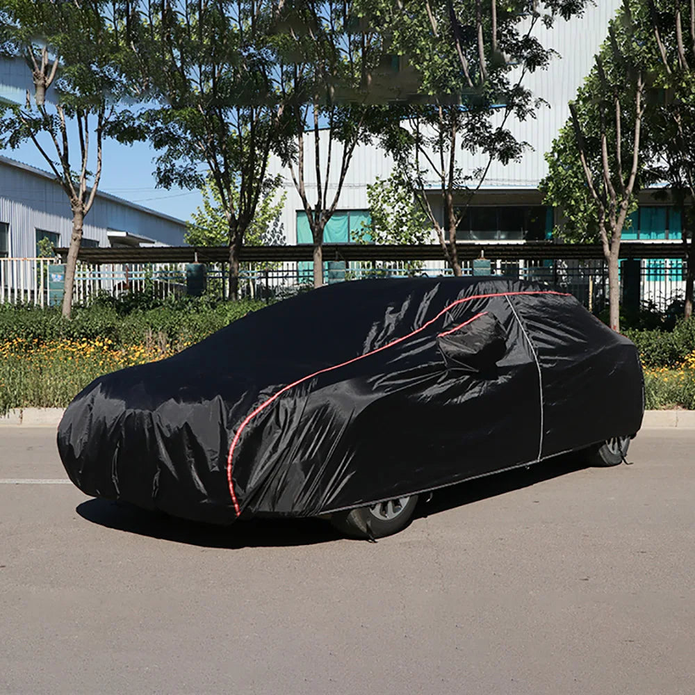 210T Universal Full Car Covers Outdoor Prevent Snow Sun Rain Dust Frost Wind Black for BMW 3 Series 5 Series M3 M4 X3 X5 X1