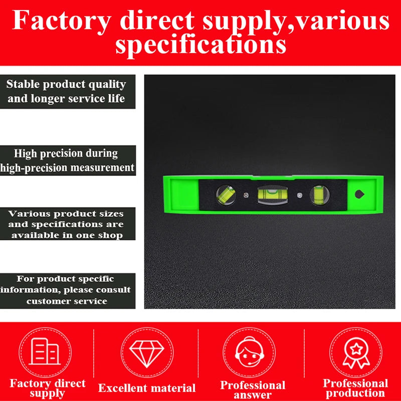 Magnetic Level Ruler 3 Bubble Measuring Household Level Tool