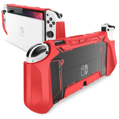MUMBA Dockable Case For Nintendo Switch OLED 2021 Blade Series TPU Grip Protective Cover Compatible with Joy-Con Controller