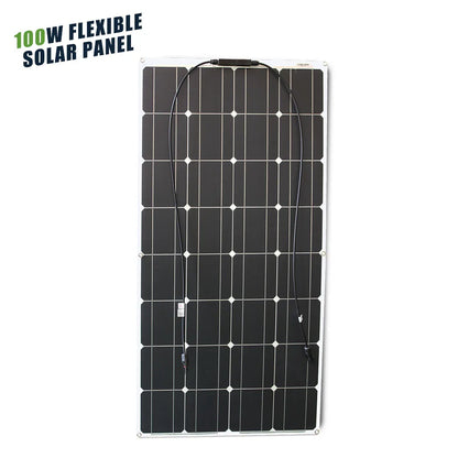 ASUNERGE 12V Flexible Solar Panel 600W 100W 200W 300W 400W 500W Bendable Waterproof Monocrystalline Best Solar Panel China RV