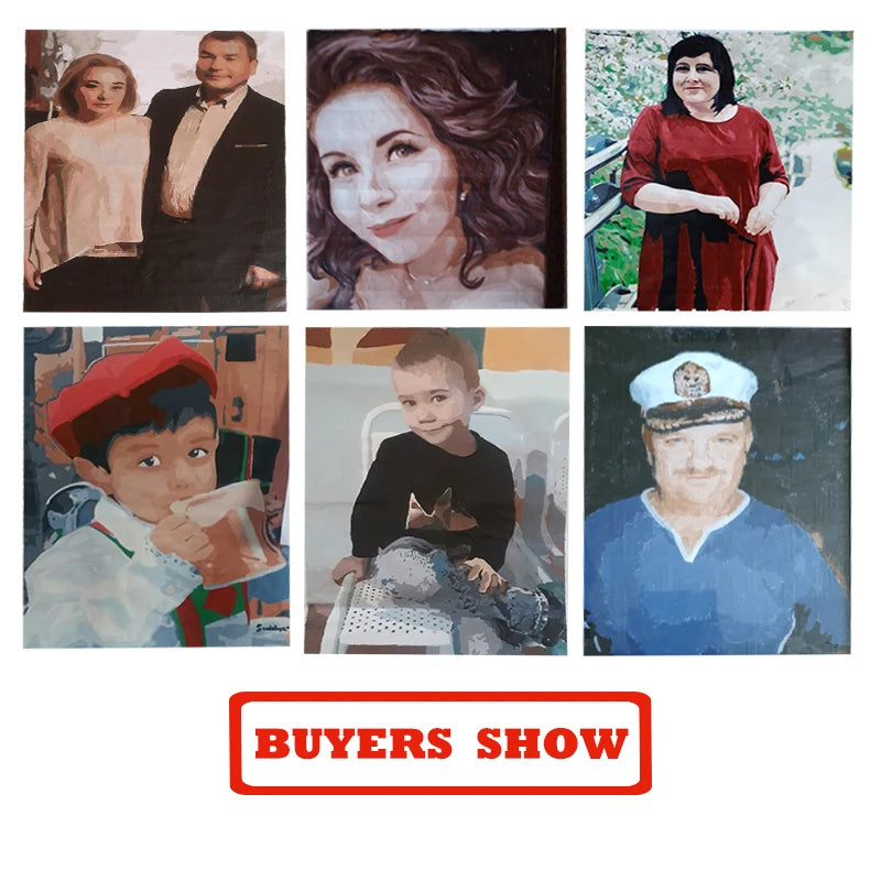 Photo Custom DIY Painting By Numbers Digital Oil Painting For Beginners Coloring By Numbers HandPainted Valentine's Day Present
