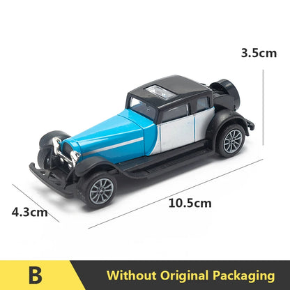 1:43 Alloy Vintage Diecast Car Model Classic Pull Back Car Model Miniature Vehicle Replica For Collection Gift For Kids Adults