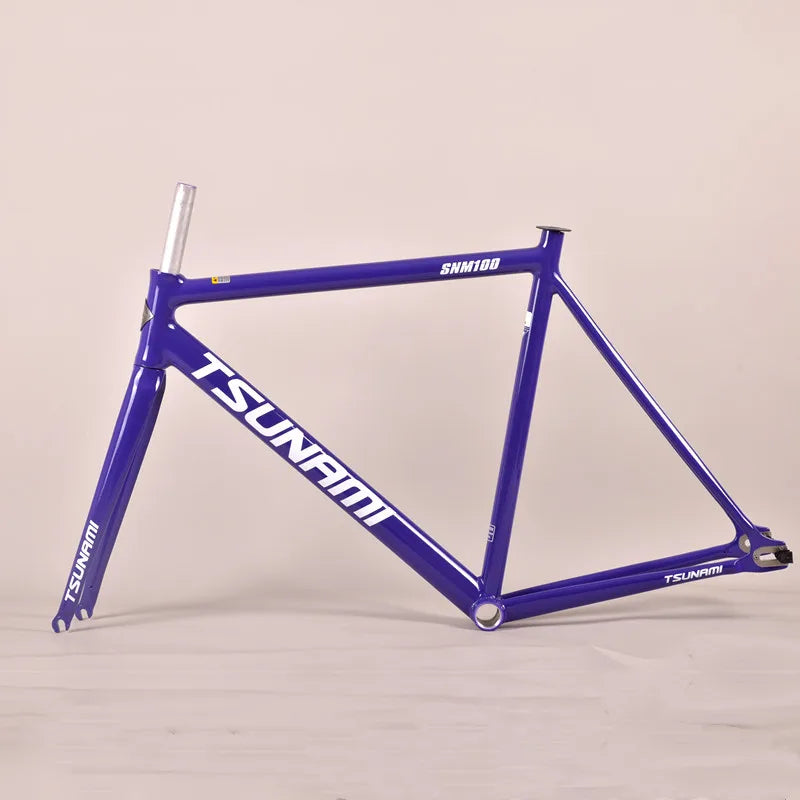 Tsunami SNM100 Aluminium Bicycle 49/52/55/58cm Fixed Bicycle 700C Racing Bike Single Speed Fixie Bicicleta With Carbon Wheelset