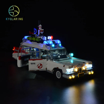 Kyglaring Led Lighting Set DIY Toys for Creator Ghostbusters 10274 Ecto-1  (Not Include the Building Blocks)