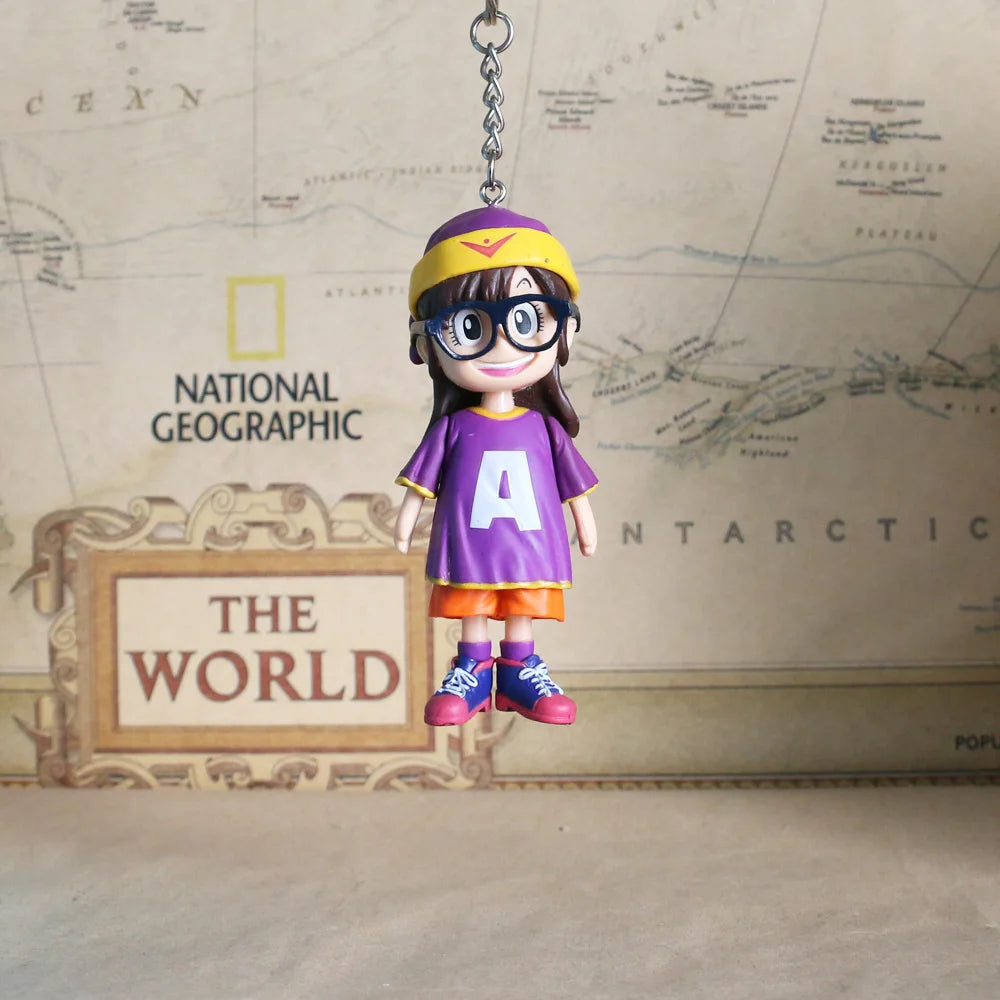 Hot Sale Key Chain Pandent Akira Toriyama Dr.Slump Robot Girl Arale 9CM Bag Pendant Figure Model Toys Gift