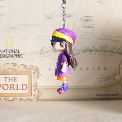Hot Sale Key Chain Pandent Akira Toriyama Dr.Slump Robot Girl Arale 9CM Bag Pendant Figure Model Toys Gift