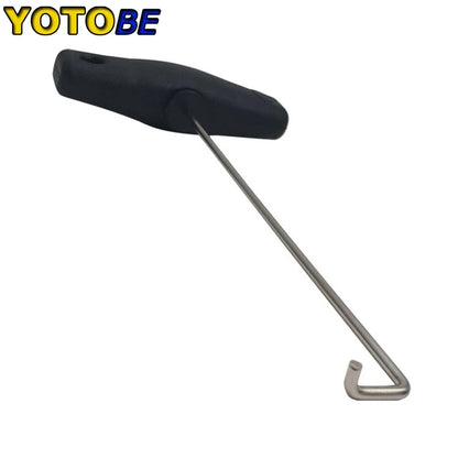 2pcs T- Handle Handbrake Air Outlet Pull-out Hook DashBoard Trims Removal Tool For Porsche Panamera