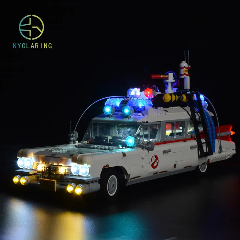 Kyglaring Led Lighting Set DIY Toys for Creator Ghostbusters 10274 Ecto-1  (Not Include the Building Blocks)