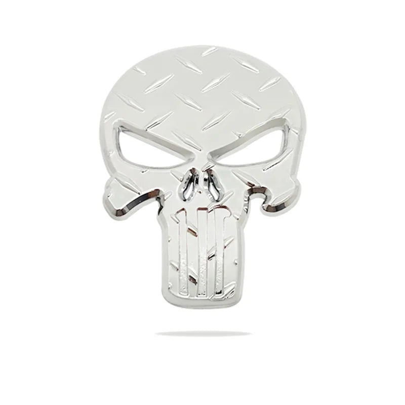 3D Metal The for Skull Skeleton Car Motorcycle Body Emblem Badge Fashion Decoration Automobile Styling Car accessories
