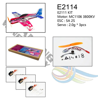 AEORC E211 SAKURA Micro 3D Indoor Airplane Kit - Lightest PP Magic Board RC Plane Model Hobby Toy Foam RC Plane Remote Control