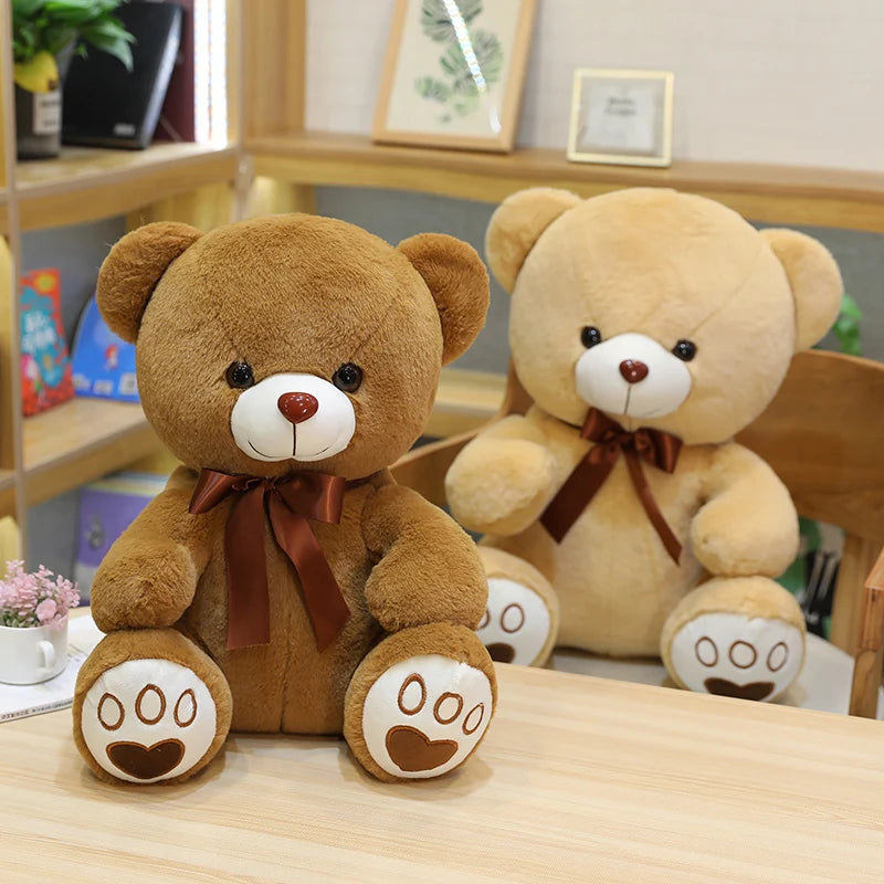 High Quality 35/50/60CM 5 Colors Lovely Bow-Knot Teddy Bear Doll Stuffed Animal Bear Plush Toys Lovers Girls Birthday Baby Gift