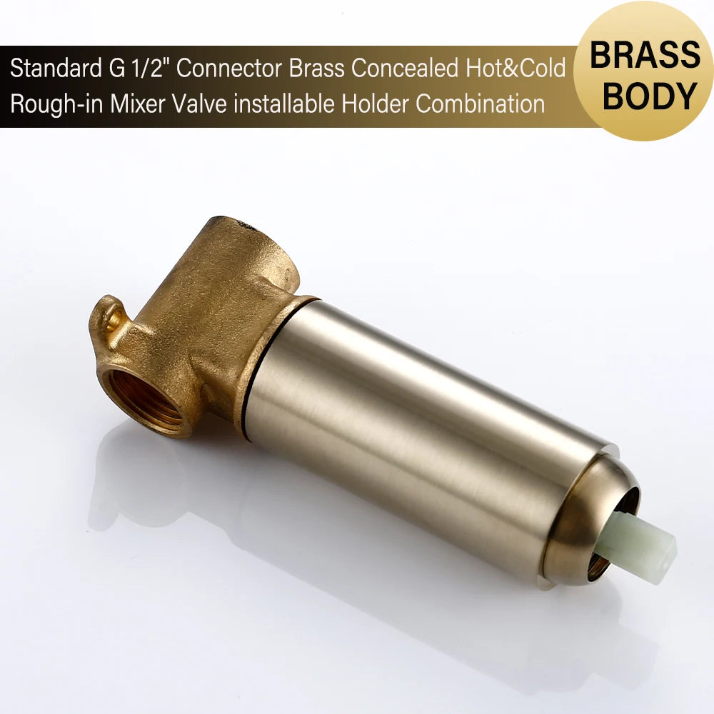 Brushed Rose Gold Bidet Sprayer Faucet Bathroom Mixer Wall Mounted Hot Cold Water With Hose Smesiteli