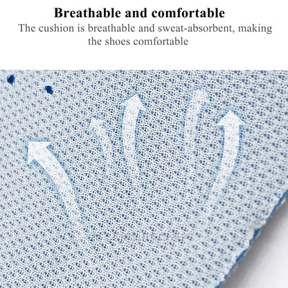 KOTLIKOFF 1.5-3.5cm Height Increase Insoles Breathable High-Elastic Sport Sole Pad Heel Insert Taller Support Absorbant Foot Pad