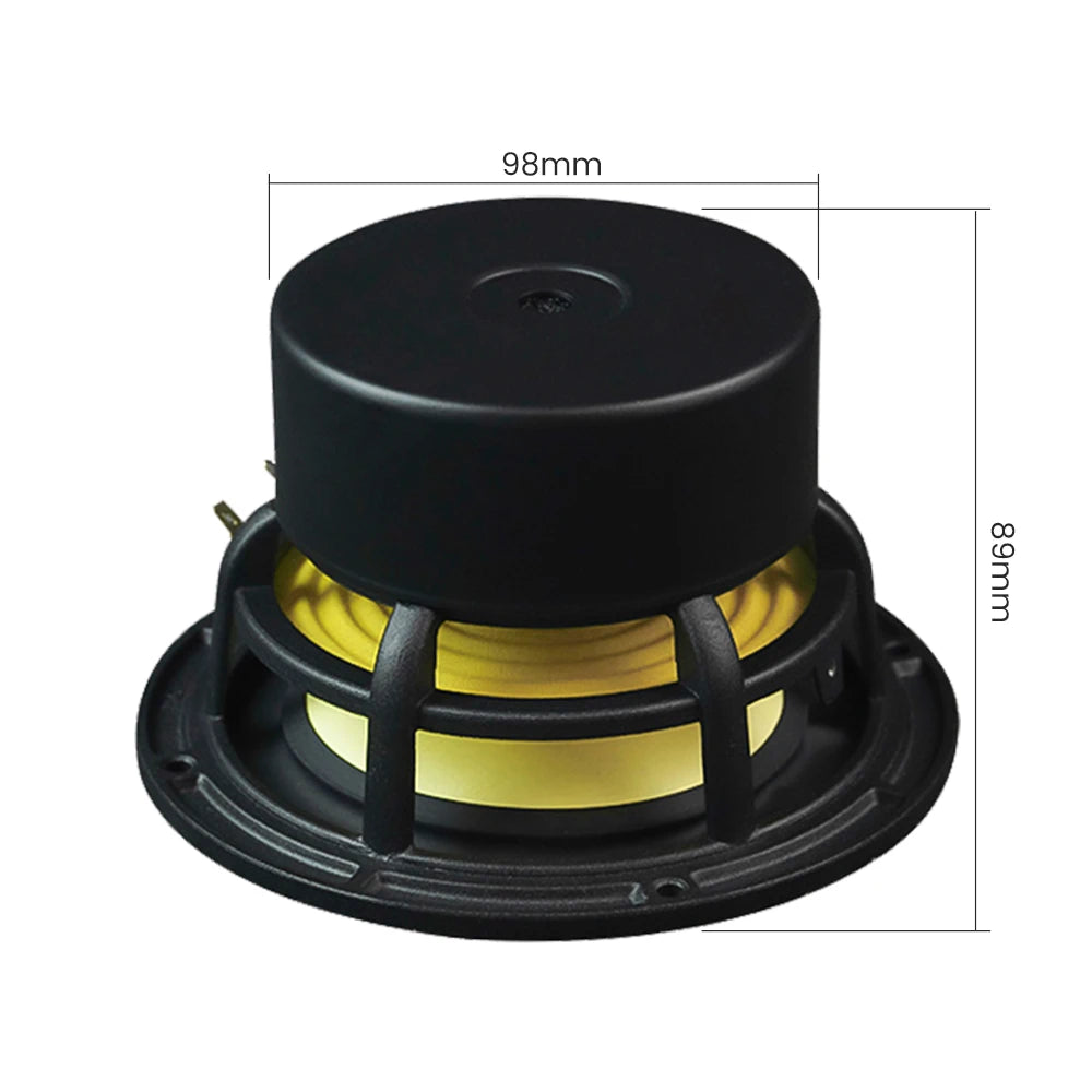 AIYIMA 1Pc 5.25 Inch Fever Full Range Speaker Aluminum Cone Loudspeaker 4 8 Ohm 50W Bookshelf Hifi Home Theater Music Speaker