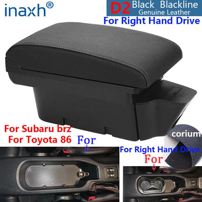 For Toyota 86 Armrest for Subaru Brz Car Armrest Box Right Hand Drive for Scion Fr-S Frs Gt86 2012-2020 Storage Box Auto Parts