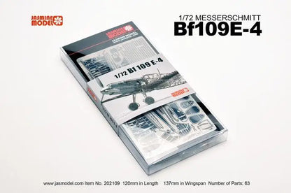 Jasmine Model kit 1/72 MESSERSCHMITT BF109E-4  202109 Model Kit