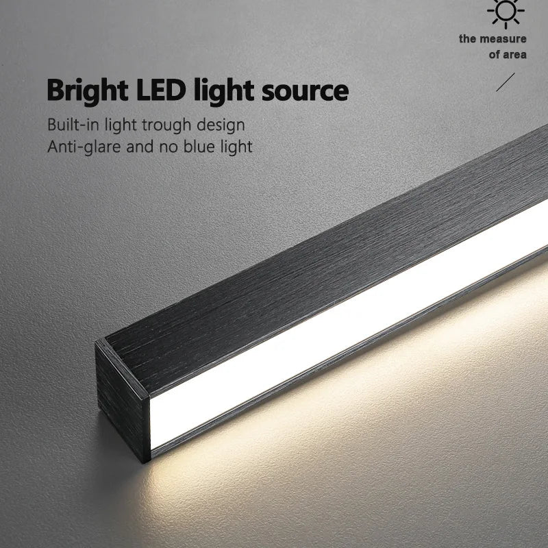 Minimalist one-word long cloakroom ceiling lamp bedroom lamp simple modern aisle lamp home balcony Nordic lamps