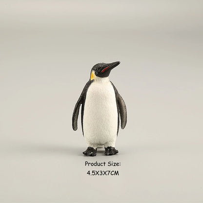Simulation Penguin Models Figurines,Antarctic Set with Different Varieties of Penguin Cub Ocean Animal Model Cake Toppers Gift