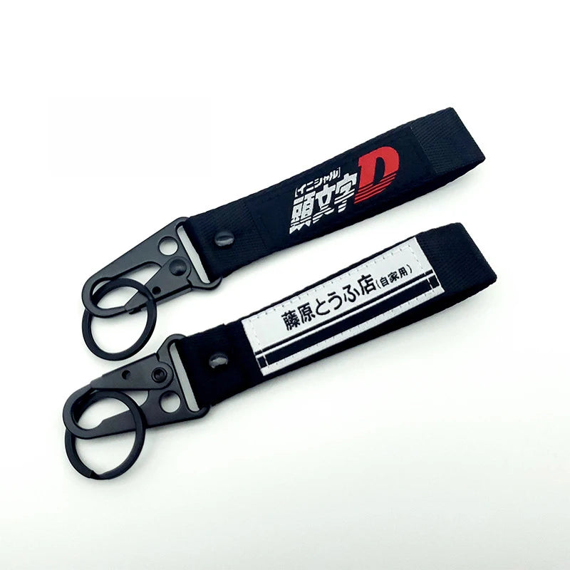 JDM Racing Style AE86 Carabiner Keychain Fujiwara Tofu Shop Chick-Beak Buckle AE86 Fujiwara Takumi Trend Pendant Key Rings Gift