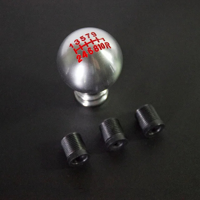 Aluminum Alloy Car Gear Shift Knob Shifter Lever 10-speed Manual Transmission Shifter Lever Knob Cover with Screws Accessories