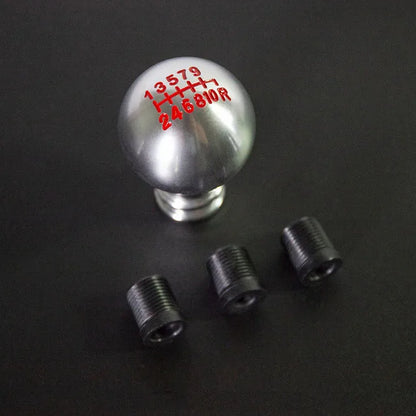 Aluminum Alloy Car Gear Shift Knob Shifter Lever 10-speed Manual Transmission Shifter Lever Knob Cover with Screws Accessories
