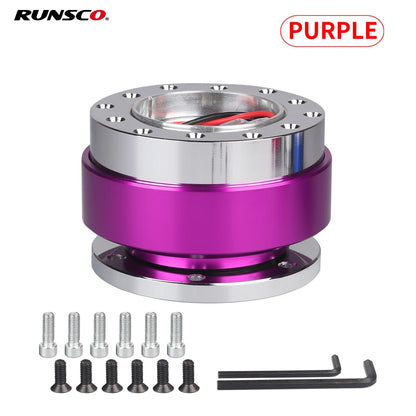Universal Car Tuning Steering Wheel Quick Release Hub Adapter Snap Off Boss Kit Auto Accessories