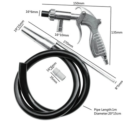 Industrial Spray Gun Kit  Air Sandblaster Sets Sand Blaster Grit Blast Gun Nozzles With Connector WithTube Derusting Tool Kit