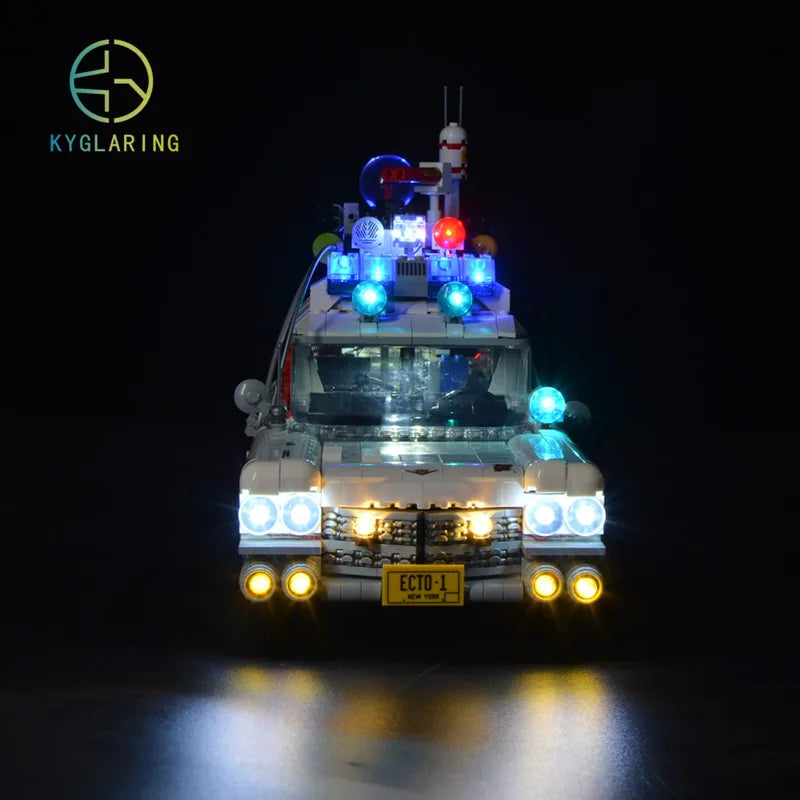 Kyglaring Led Lighting Set DIY Toys for Creator Ghostbusters 10274 Ecto-1  (Not Include the Building Blocks)