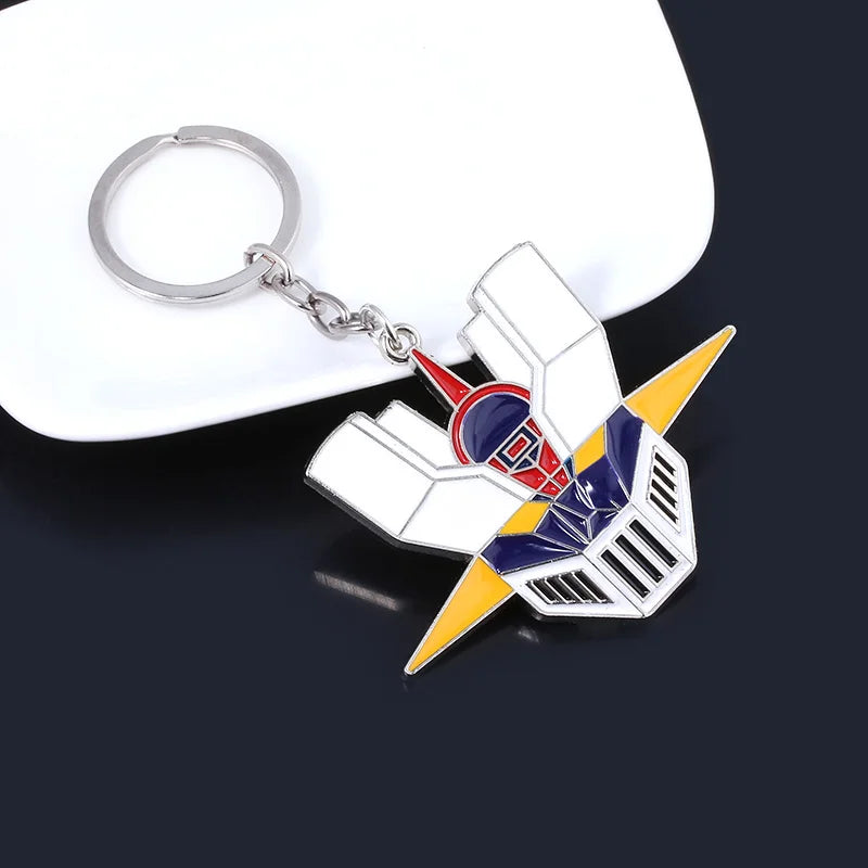 Anime Mazinger Z UFO Robot Grendizer Keychain Portrait Multicolor Mask Metal Keyring Men Boy Fans Accessories Gift Jewelry