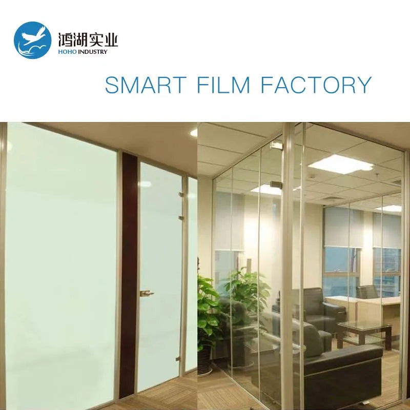 HOHOFILM 3colors Smart Film Window Film PDLC sample Switchable Film For Home,Building, hotel, office sticker Projection Film