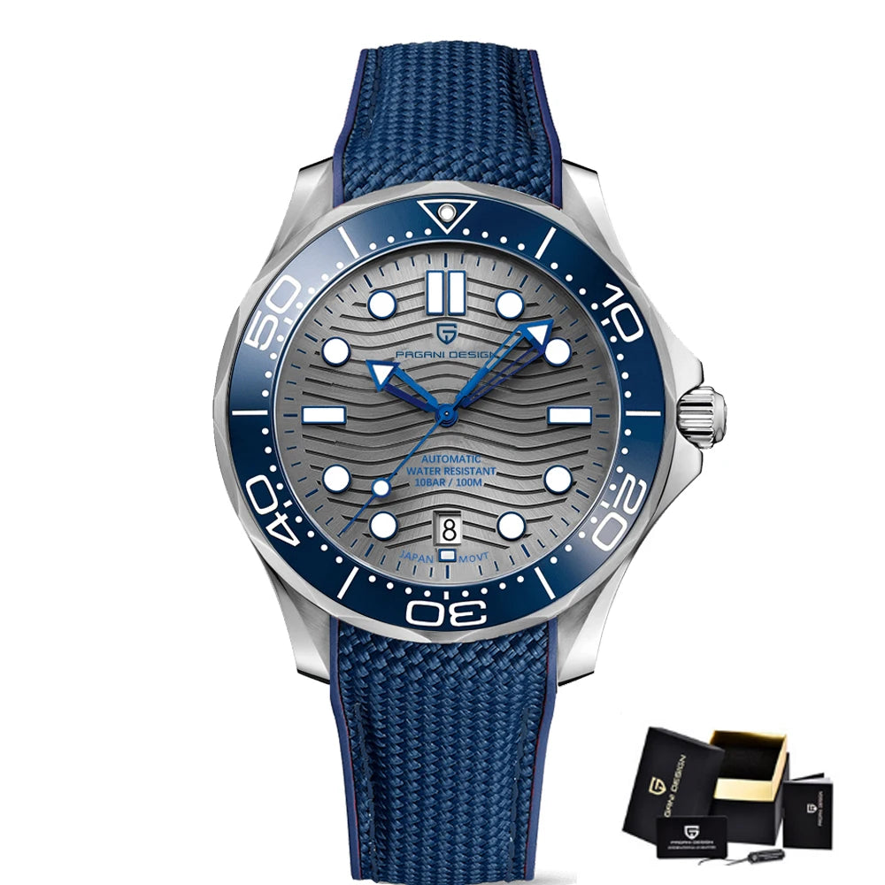 PAGANI DESIGN 2025 New Diving Men's Watches Luxury NH35 Automatic Watch For Man Mechanical Wristwatches AR Sapphire Waterproof
