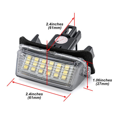 2x For Toyota Yaris IV XP210 2020+ GR Yaris 2020+ Canbus Full White LED License Plate Lights Auto Parking Tag Lamps Replacement