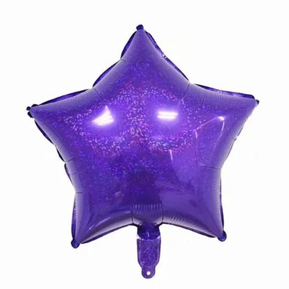 10pcs/lot 18inch Laser Metallic Star heart Foil Balloons Wedding Baby Shower Birthday Party Decor Helium Inflatable Globos Gift