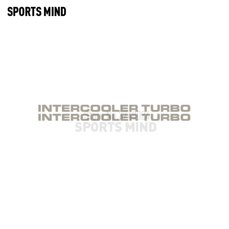 2 X Intercooler Turbo Car Sticker Decal Automobiles Car Styling For Mitsubishi Pajero Shogun Montero Side MK2 V20 Accessories