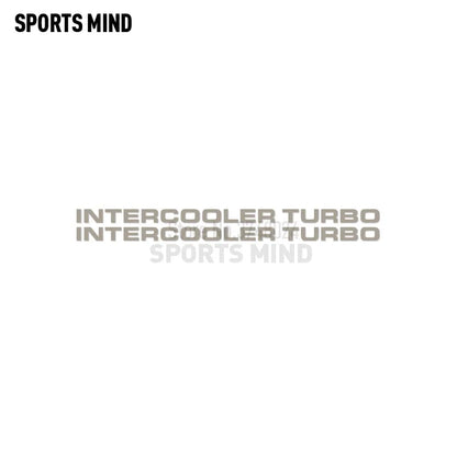 2 X Intercooler Turbo Car Sticker Decal Automobiles Car Styling For Mitsubishi Pajero Shogun Montero Side MK2 V20 Accessories