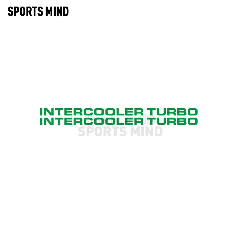 2 X Intercooler Turbo Car Sticker Decal Automobiles Car Styling For Mitsubishi Pajero Shogun Montero Side MK2 V20 Accessories