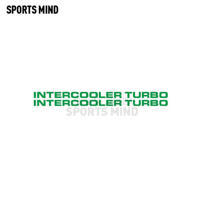 2 X Intercooler Turbo Car Sticker Decal Automobiles Car Styling For Mitsubishi Pajero Shogun Montero Side MK2 V20 Accessories