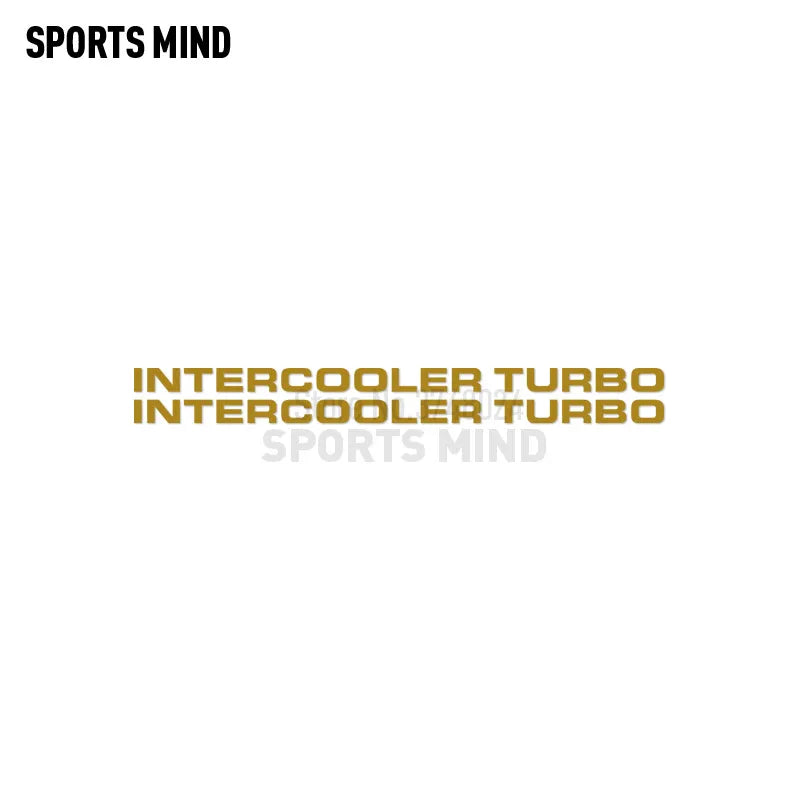 2 X Intercooler Turbo Car Sticker Decal Automobiles Car Styling For Mitsubishi Pajero Shogun Montero Side MK2 V20 Accessories