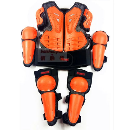 Motorcycle Full Body child Armor Jacket  Chest Protection Gear  elbow and shorlder child protection 8-14 years